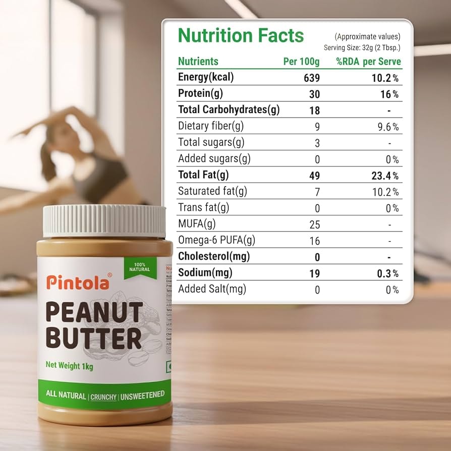 All Natural Peanut Butter Crunchy label
