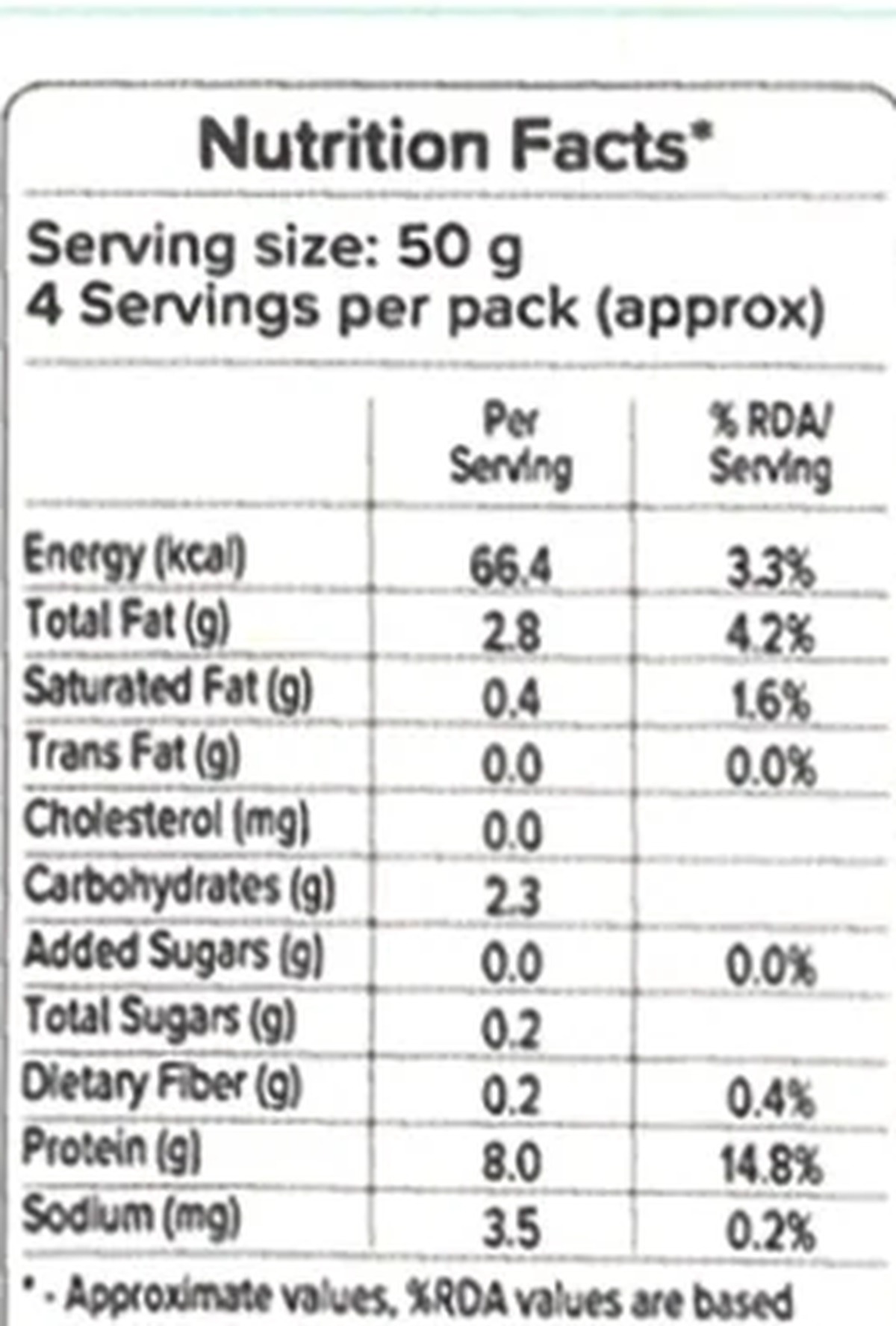 Firm Tofu label