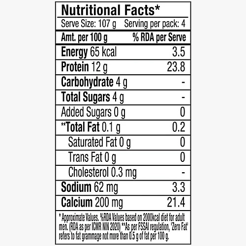 Turbo Protein Yogurt label