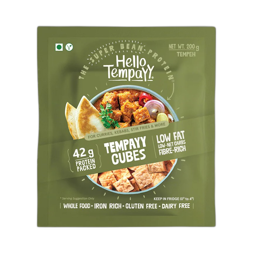 Natural Soybean Tempeh Cubes
