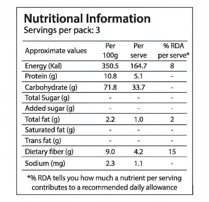 Whole Wheat Noodles label